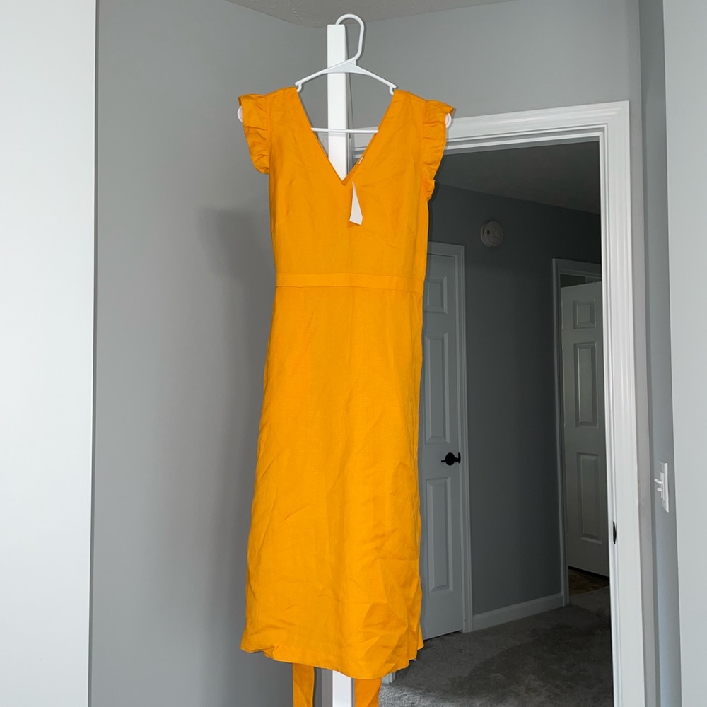 Yellow LOFT Linen Dress